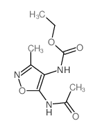 ethyl N-(5-acetamido-3-methyl-oxazol-4-yl)carbamate Structure