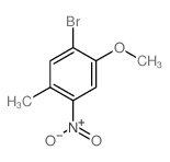 2-溴-4-甲基-5-硝基苯甲醚结构式