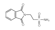 2-(1, 3-二氧代-1, 3-二氢-2H-异吲哚-2-基)乙烷磺酰胺结构式