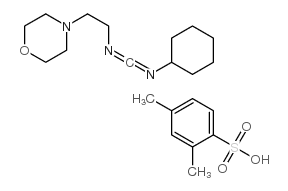 4-(2-((环己基亚胺甲酰基)氨基)乙基)-4-甲基吗啉鎓对甲苯磺酸盐结构式