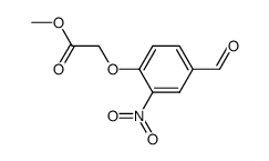 4-methoxylcarbonylmethoxy-3-nitro-benzaldehyde结构式