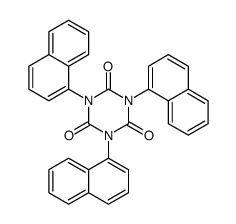 1,3,5-trinaphthalen-1-yl-1,3,5-triazinane-2,4,6-trione结构式