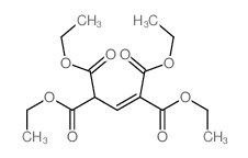1,1,3,3-tetraethyl prop-1-ene-1,1,3,3-tetracarboxylate结构式