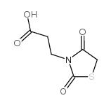 3-(2,4-二氧-噻唑烷-3-基)-丙酸结构式