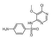 4-AMINO-N-(6-CHLORO-5-METHOXY-4-PYRIMIDINYL)BENZENESULFONAMIDE Structure