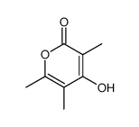 4-hydroxy-3,5,6-trimethylpyran-2-one结构式