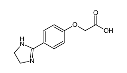 [4-(4,5-dihydro-1H-imidazol-2-yl)-phenoxy]-acetic acid Structure
