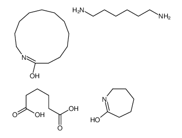 azacyclotridecan-2-one,azepan-2-one,hexane-1,6-diamine,hexanedioic acid Structure