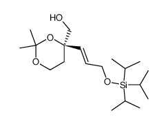 ((4R)-2,2-dimethyl-4-{(1E)-3-[(triisopropylsilyl)oxy]prop-1-enyl}-[1,3]dioxan-4-yl) methanol结构式