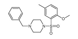 1-benzyl-4-(2-methoxy-5-methylphenyl)sulfonylpiperazine Structure