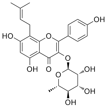 宝藿苷II结构式