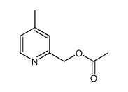 (4-methylpyridin-2-yl)methyl acetate结构式