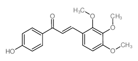 1-(4-羟基苯基)-3-(2,3,4-三甲氧基苯基)-2-丙烯-1-酮结构式