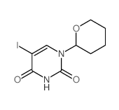 5-iodo-1-(oxan-2-yl)pyrimidine-2,4-dione结构式