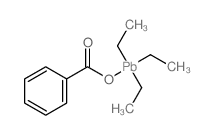 Benzoic acid,triethylplumbyl ester structure