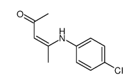 (Z)-4-(4-chlorophenylamino)pent-3-en-2-one结构式