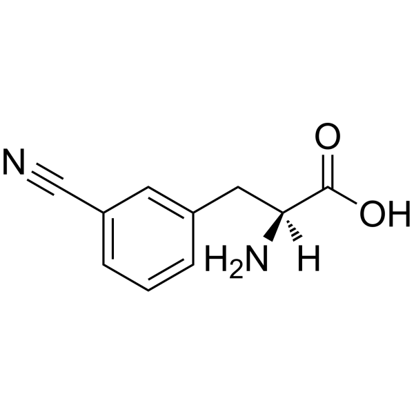3-氰-L-苯基丙氨酸结构式