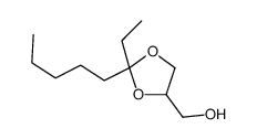2-Ethyl-2-pentyl-1,3-dioxolane-4-methanol结构式