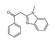2-(1-甲基-1H-苯并咪唑-2-基)-1-苯乙酮结构式