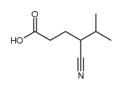 4-cyano-5-methyl-hexanoic acid Structure