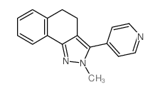 2-methyl-3-pyridin-4-yl-4,5-dihydrobenzo[g]indazole结构式