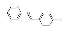 1-(4-chlorophenyl)-N-pyridin-2-yl-methanimine Structure