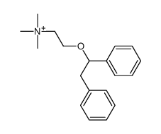 [2-(1,2-Diphenylethoxy)ethyl]trimethylaminium Structure