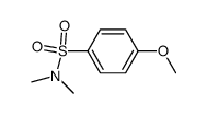 N,N-dimethyl-4-methoxybenzenesulfonamide Structure