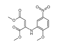 dimethyl 2-(2-methoxy-5-nitroanilino)but-2-enedioate Structure