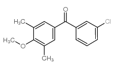 3-氯-3,5-二甲基-4-甲氧基苯甲酮结构式