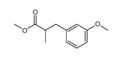 methyl 3-(m-methoxyphenyl)-2-methylpropionate Structure