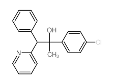 2-Pyridineethanol, a-(4-chlorophenyl)-a-methyl-b-phenyl- structure