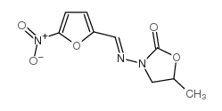 2-Oxazolidinone,5-methyl-3-[[(5-nitro-2-furanyl)methylene]amino]- Structure