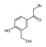 2-Bromo-4'-hydroxy-3'-(hydroxymethyl)acetophenone structure