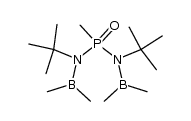 bis[tert-butyl(dimethylboryl)amino]methylphosphanoxide结构式