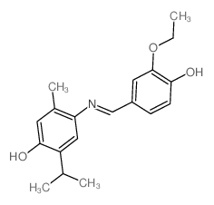 2-ethoxy-4-[[(4-hydroxy-2-methyl-5-propan-2-yl-phenyl)amino]methylidene]cyclohexa-2,5-dien-1-one Structure