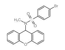4-bromo-N-methyl-N-(9H-xanthen-9-yl)benzenesulfonamide Structure