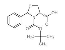 Boc-(4s,2rs)-2-苯基噻唑烷-4-羧酸结构式