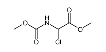 Chloro((methoxycarbonyl)amino)acetic acid methyl ester Structure