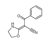 2-oxazolidin-2-ylidene-3-oxo-3-phenyl-propionitrile Structure