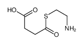 4-(2-aminoethylsulfanyl)-4-oxobutanoic acid结构式