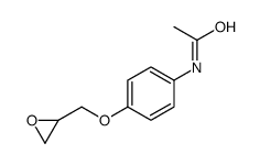3-[(对乙酰氨基)苯氧基]-1,2-环氧丙烷结构式