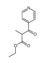 ethyl 2-methyl-3-oxo-3-(pyridin-4-yl)propanoate结构式