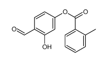 (4-formyl-3-hydroxyphenyl) 2-methylbenzoate Structure
