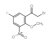 2-bromo-1-(5-fluoro-2-methoxy-3-nitrophenyl)ethanone Structure