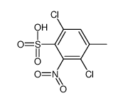 3,6-dichloro-4-methyl-2-nitrobenzenesulfonic acid Structure