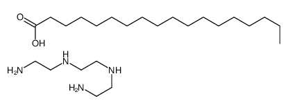 N'-[2-(2-aminoethylamino)ethyl]ethane-1,2-diamine,octadecanoic acid结构式
