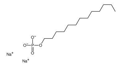 磷酸-1-十三烷基醇酯钠盐结构式