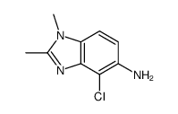 (9ci)-4-氯-1,2-二甲基-1H-苯并咪唑-5-胺结构式