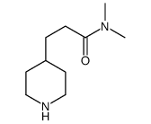 N,N-dimethyl-3-piperidin-4-ylpropanamide Structure
